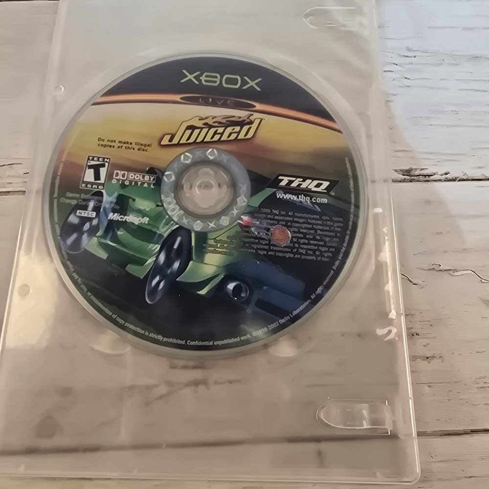 Juiced Microsoft Xbox Original Video Game Disc Only THQ Street Racing Tuner